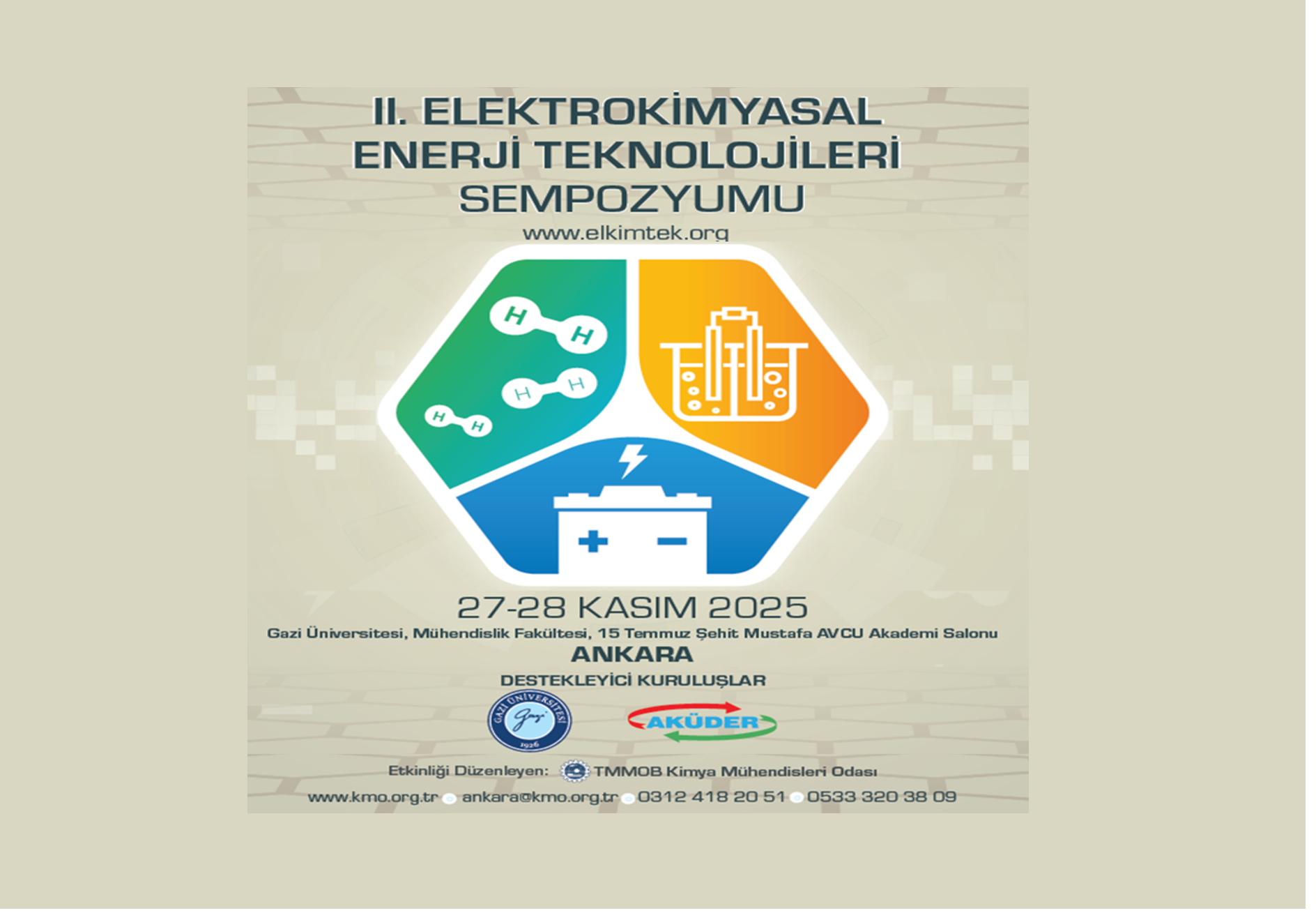 II. Elektrokimyasal Enerji Teknolojileri Sempozyumu